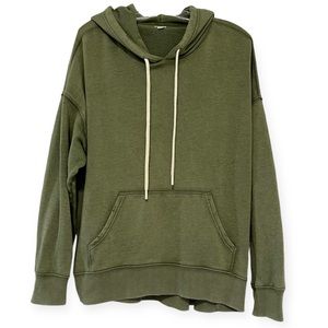 AERIE Oversized Distressed Hoodie Sweatshirt - Size M